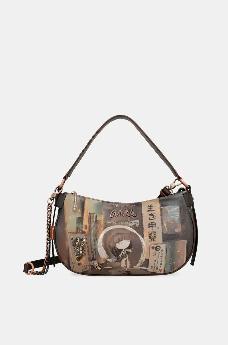 Bolso ovalado con cadena Shōen