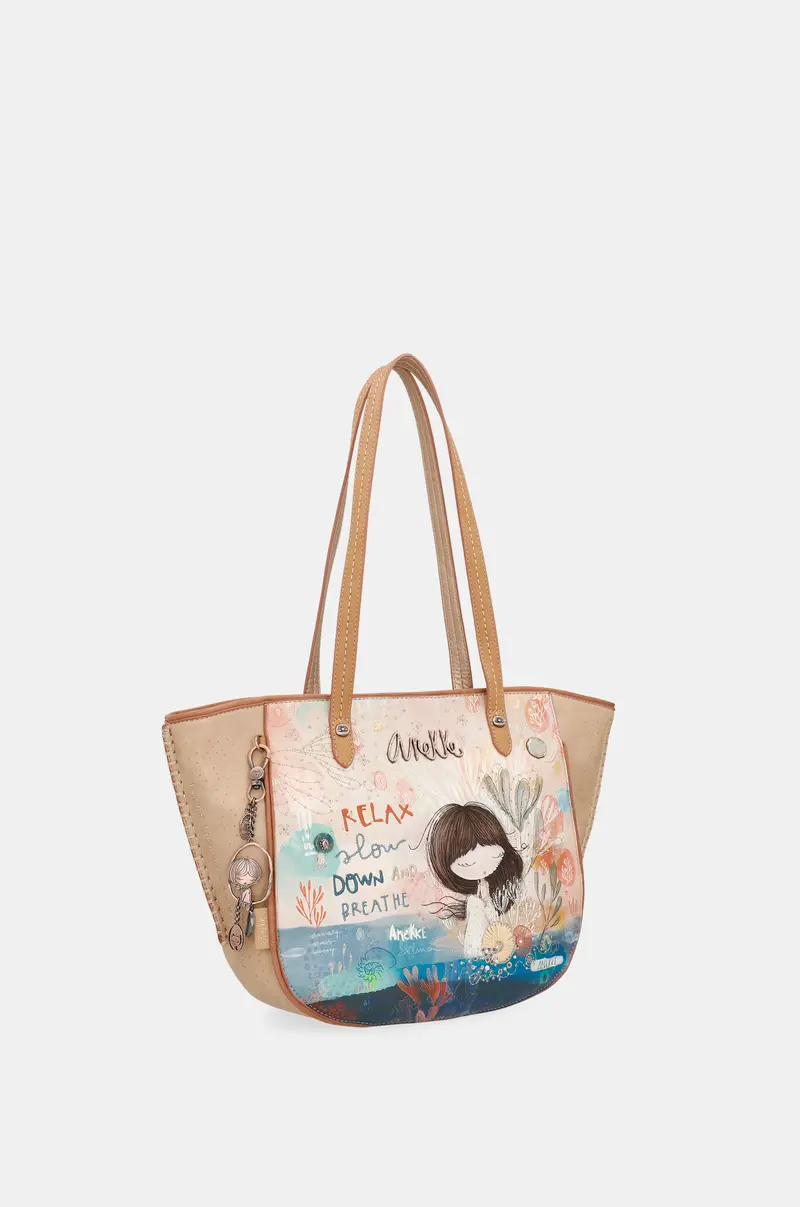 Bolso shopper ovalado Mediterranean