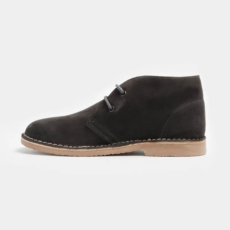 Botines de piel hombre gris Jerry
