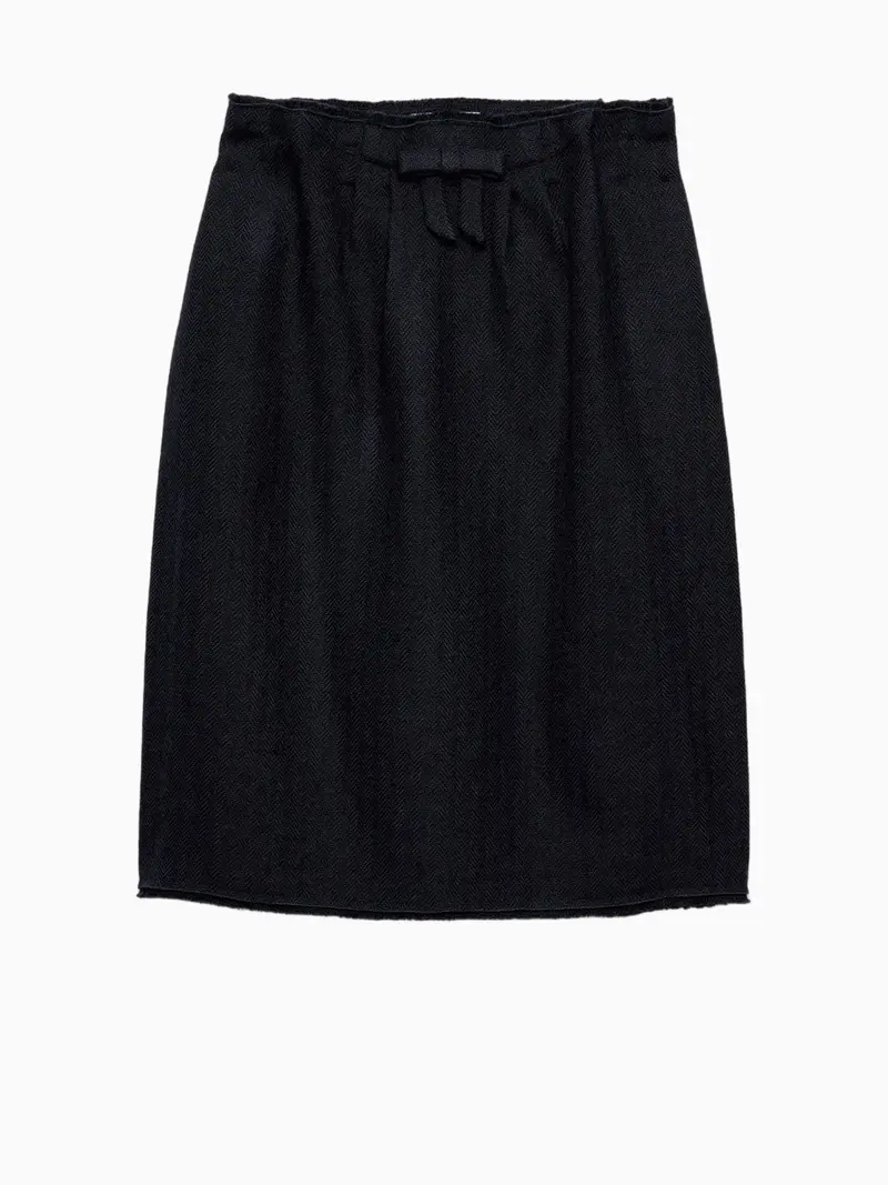 Bow-detailed skirt