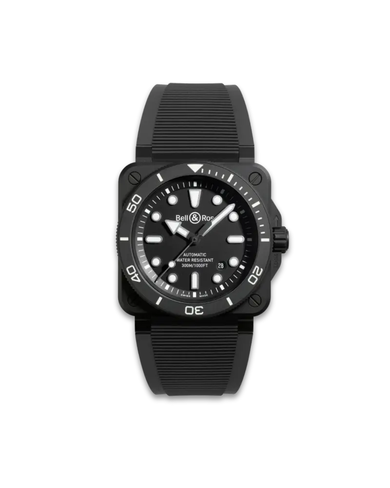 BR-03 Diver Black Matte Ceramic