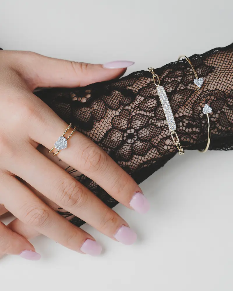 Brazalete abierto Corazón