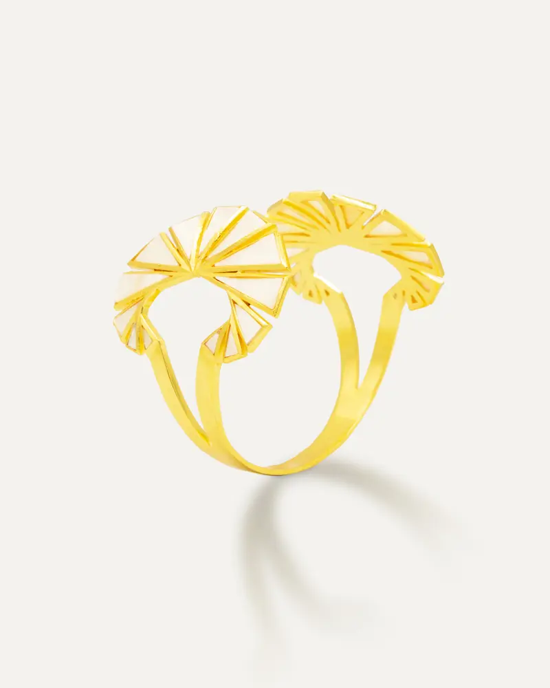 Brazalete Dorado Marina Madre Perla