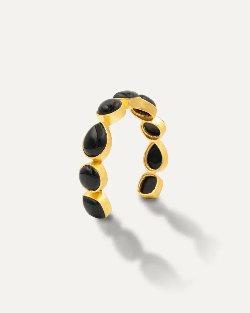 Brazalete Dorado Stunning Onix Negro