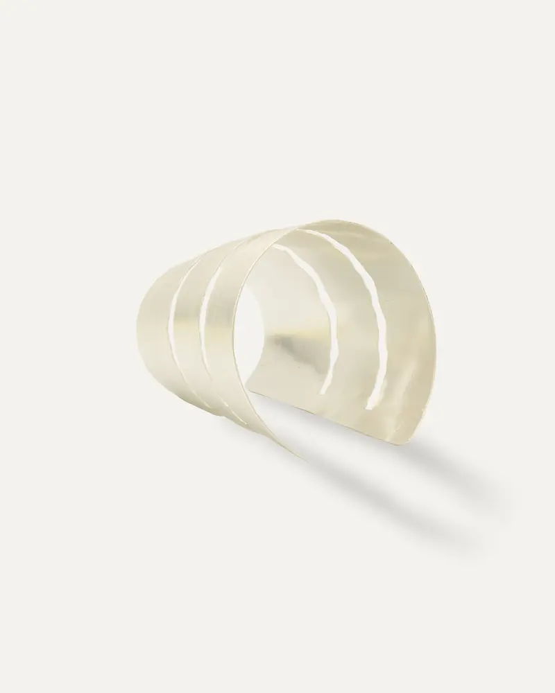Brazalete Statement Extra grande Egipcio Plateado