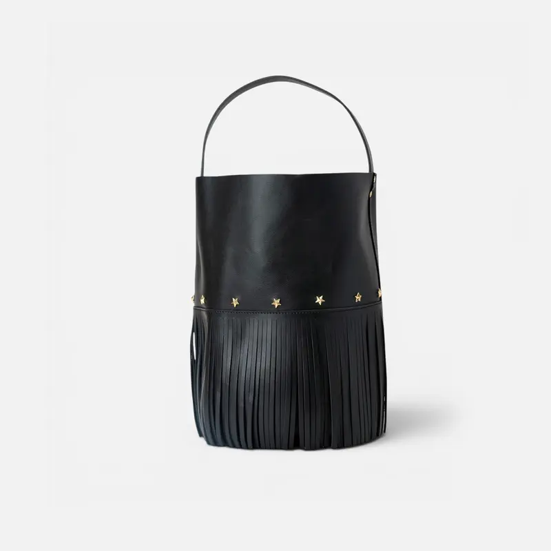 Bucket Fringes Black