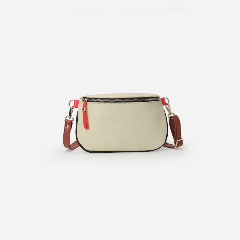 Bum Bag Multicolor Talco, Negro y Teja