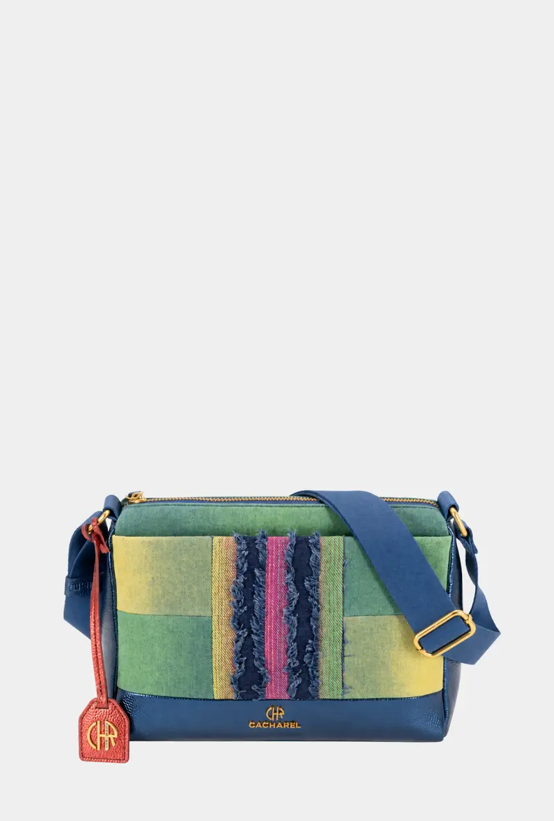 Cacharel Bandolera Tres Compartimentos Denim Multicolor Blue