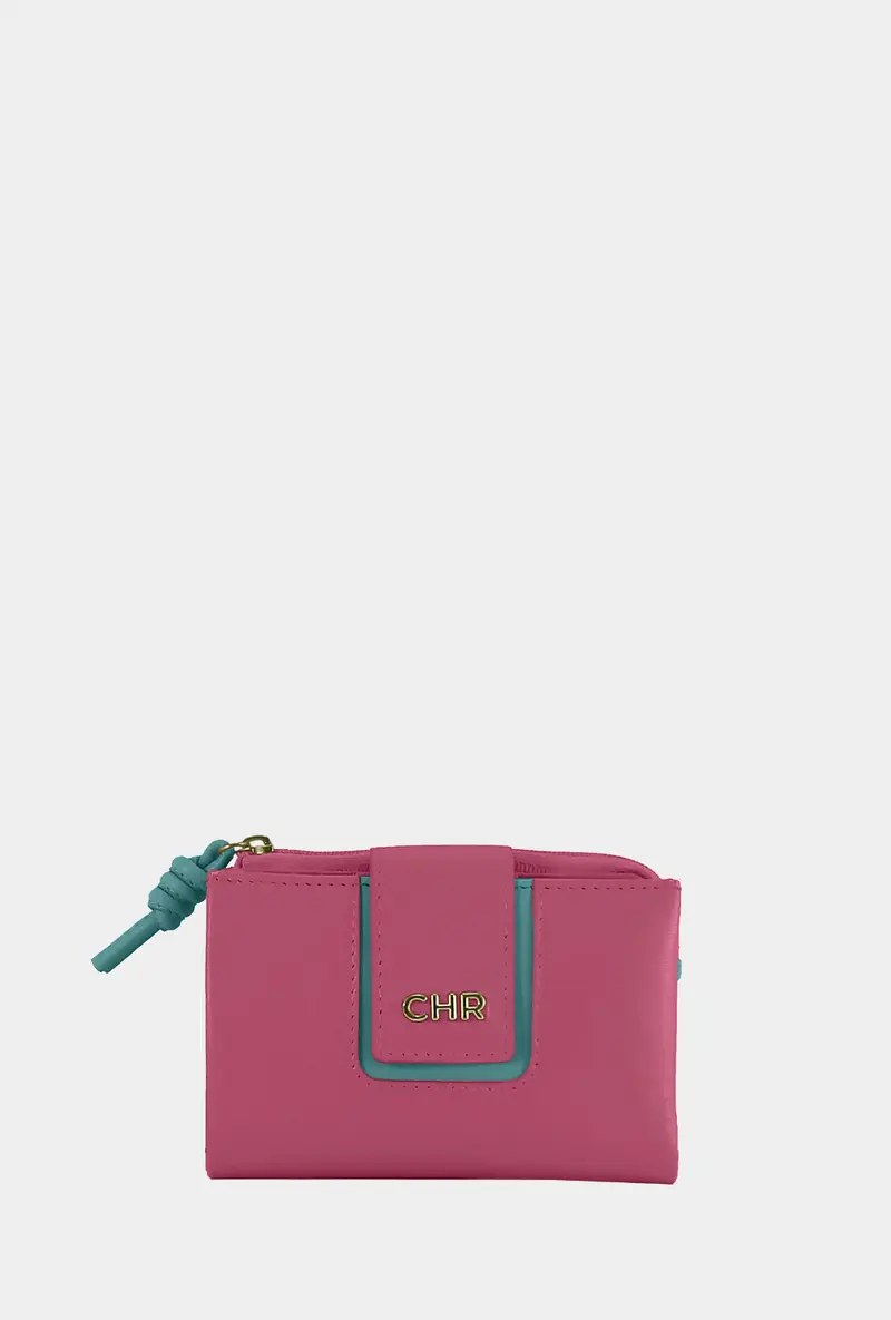 Cacharel Billetero Piel Mini 11.50 cm - Natura Fucsia