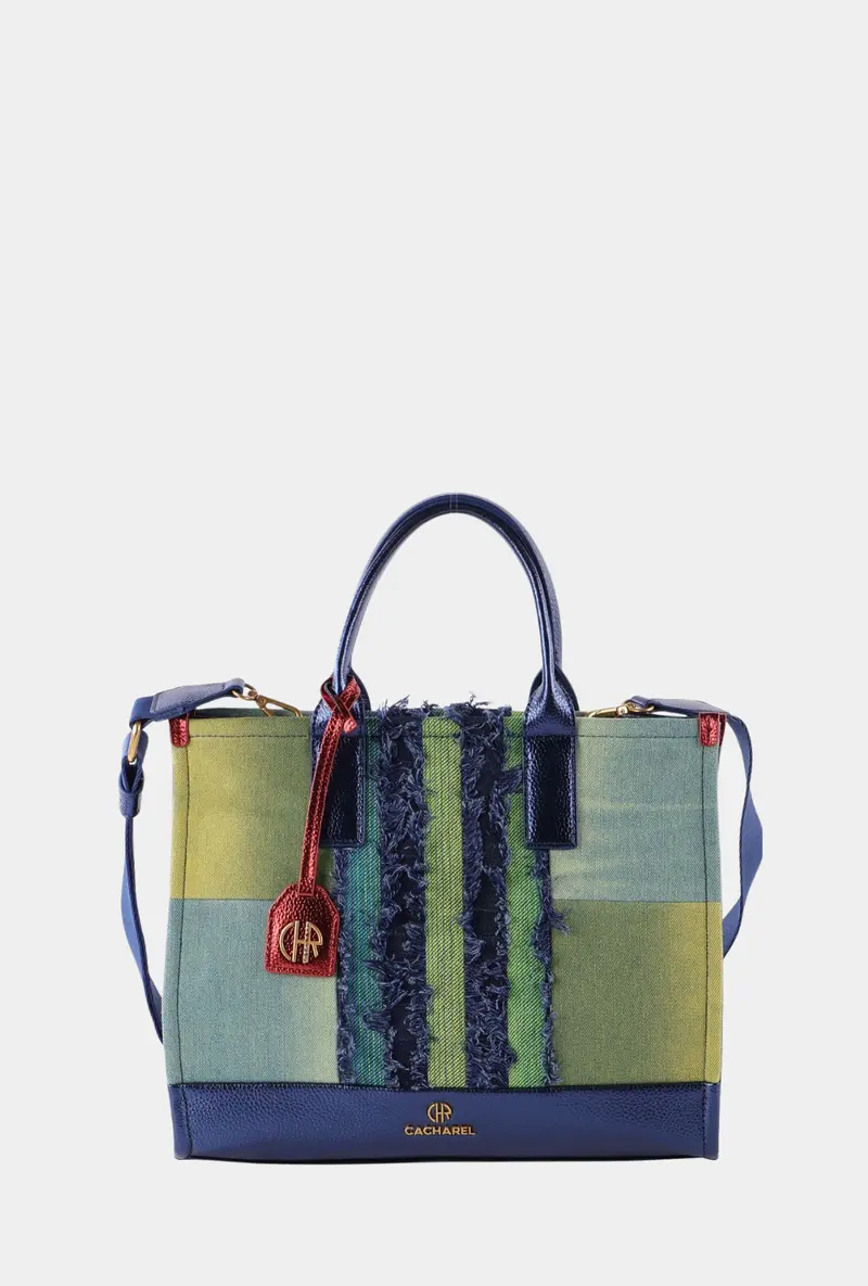 Cacharel Maxi Shopper Denim Multicolor Blue