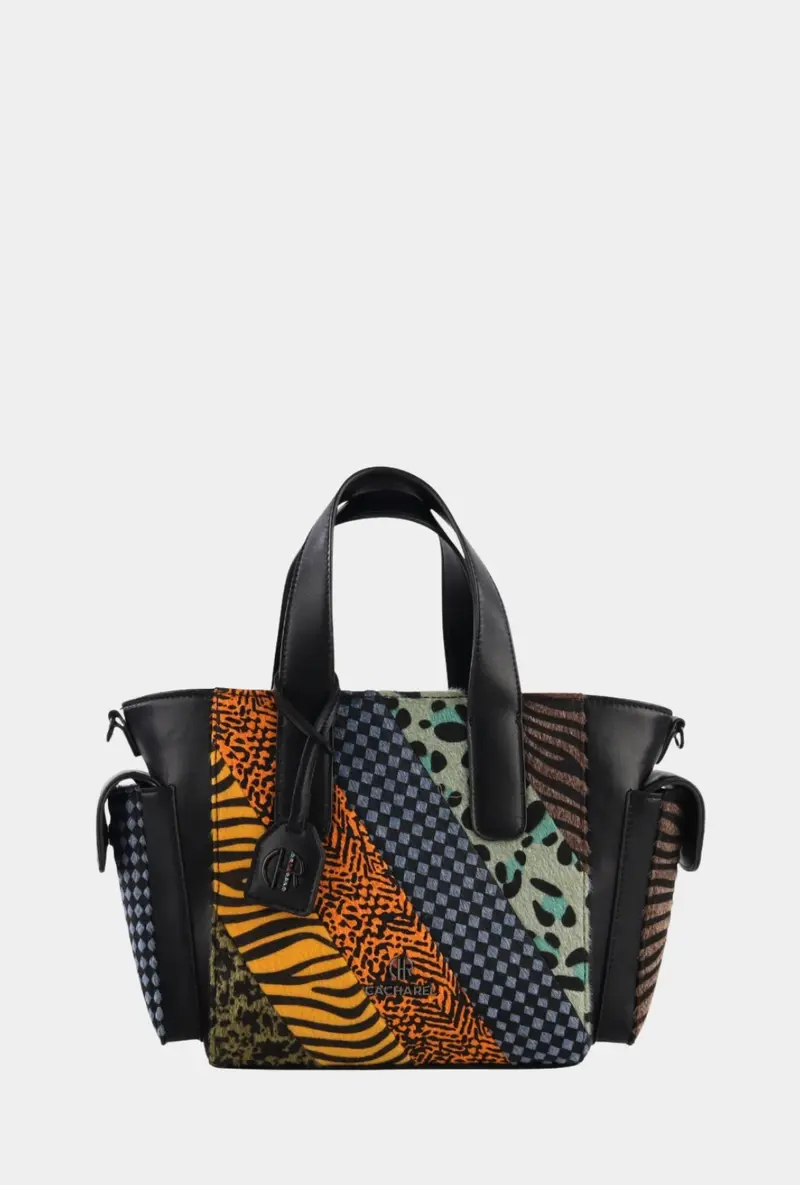 Cacharel Shopper Patchwork Estampados Animal Print