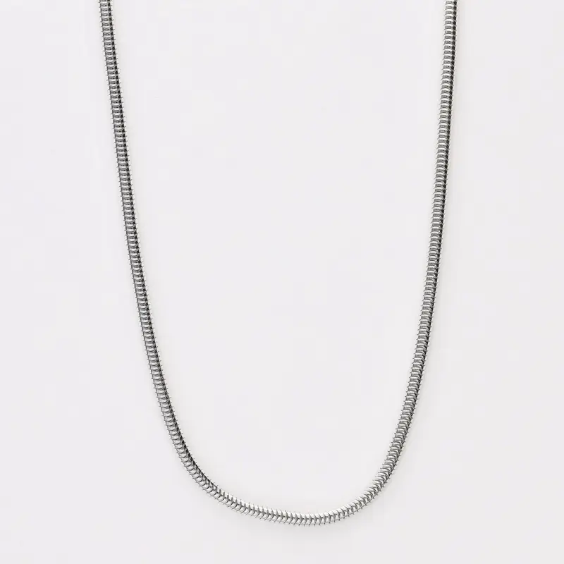 Cadena cordón plata