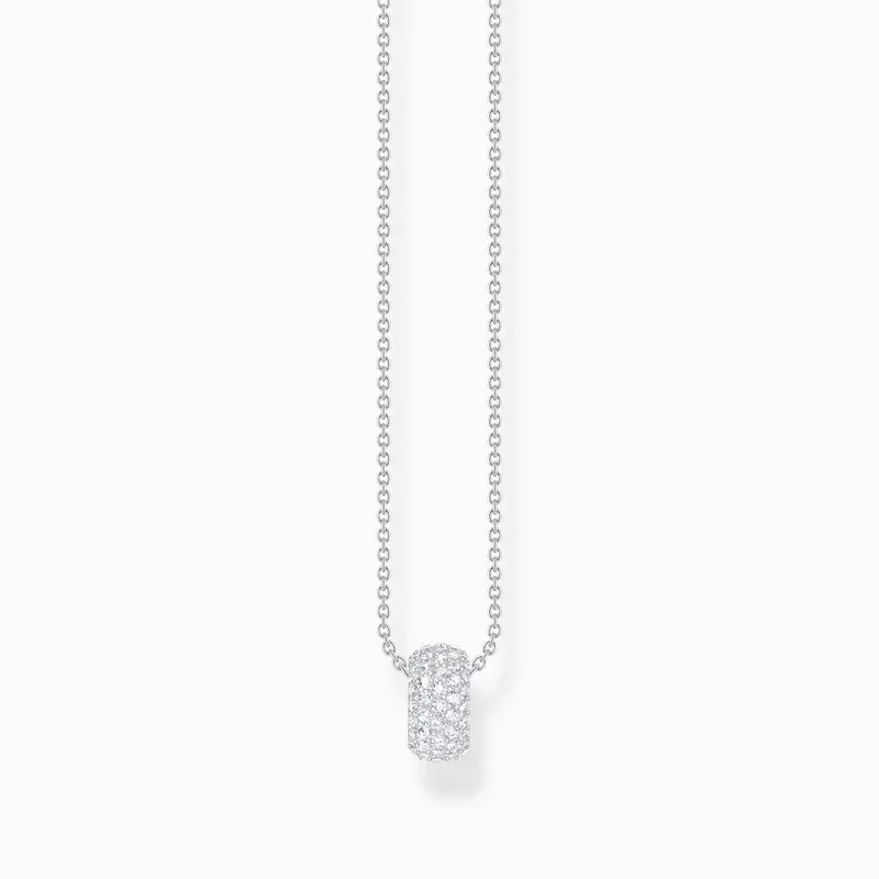 Cadena Thomas Sabo de plata con colgante en forma de anillo y circonita blanca KE2278-051-14-L45