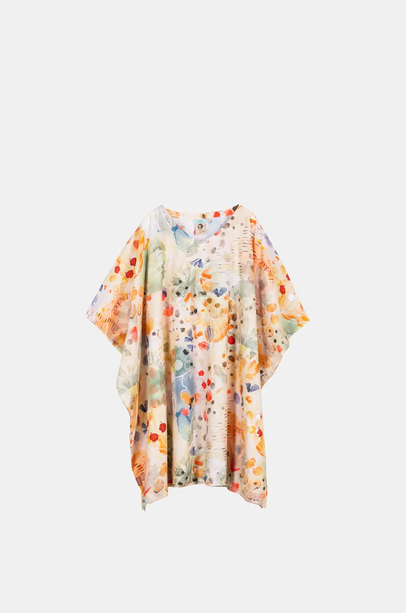 Caftán estampado naturaleza