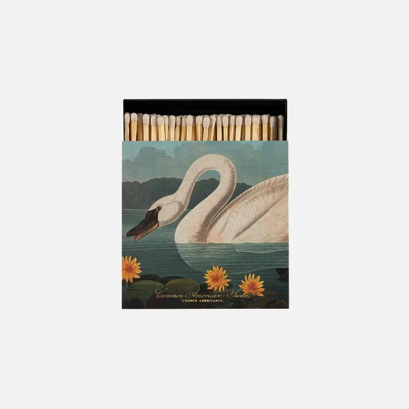 Caja cuadrada de cerillas Common American Swan Matches