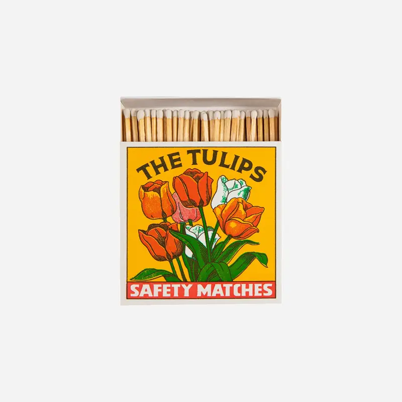 Caja cuadrada de cerillas The Tulips Matches