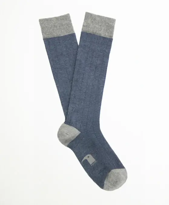 Calcetines largos CANALÉ AZULES Y GRISES