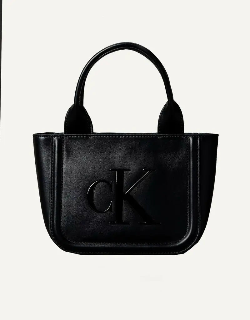 CALVIN KLEIN RAISED CK SMALL TOTE WITH STRAP 88984