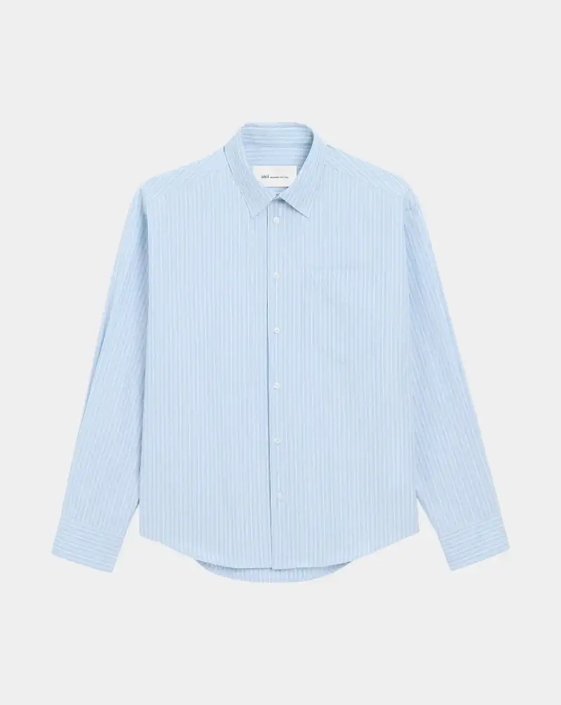 Camisa Ami Paris Boxy Long Sleeves Hirt Button Down Collar