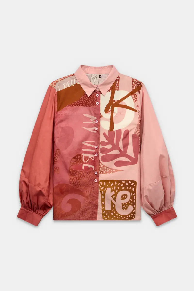 Camisa de manga larga estampada