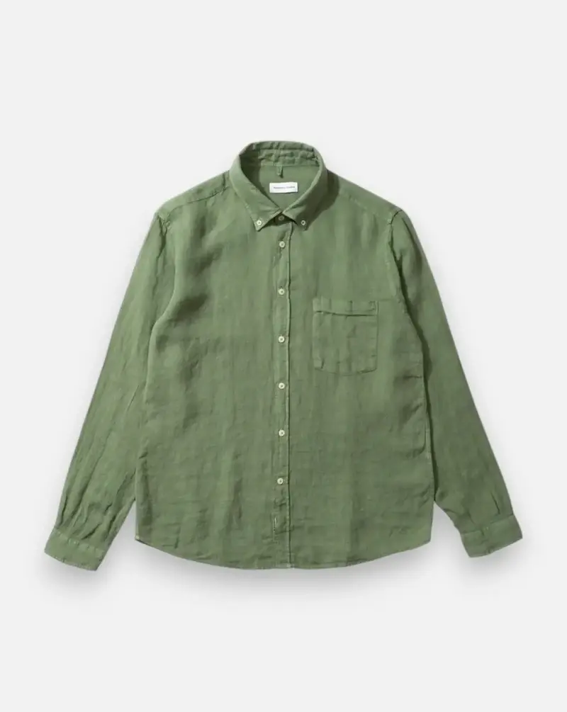 Camisa Edmmond linen shirt khaki