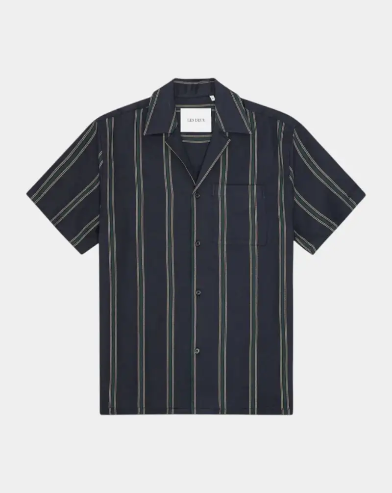 Camisa Les Deux Lawson Stripe SS Shirt