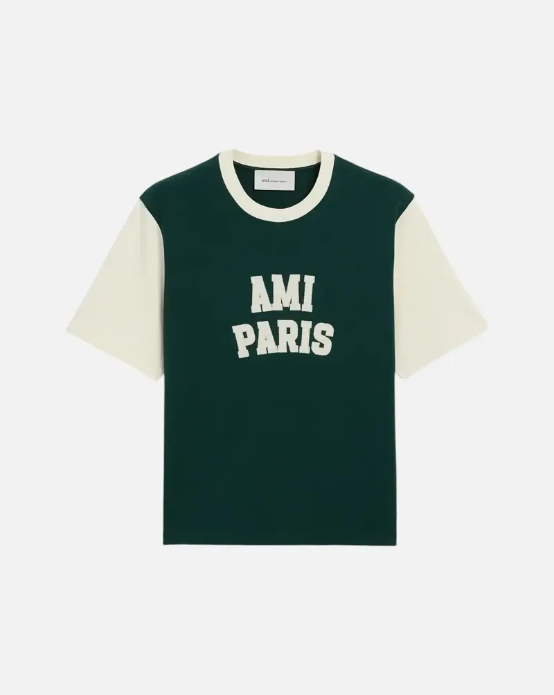 Camiseta Ami Paris Felt Embroidery
