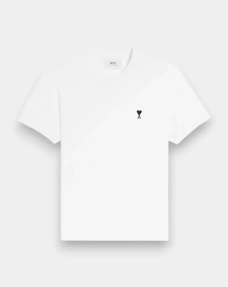 Camiseta Ami Paris Quota with Contrasted Ami de Coeur