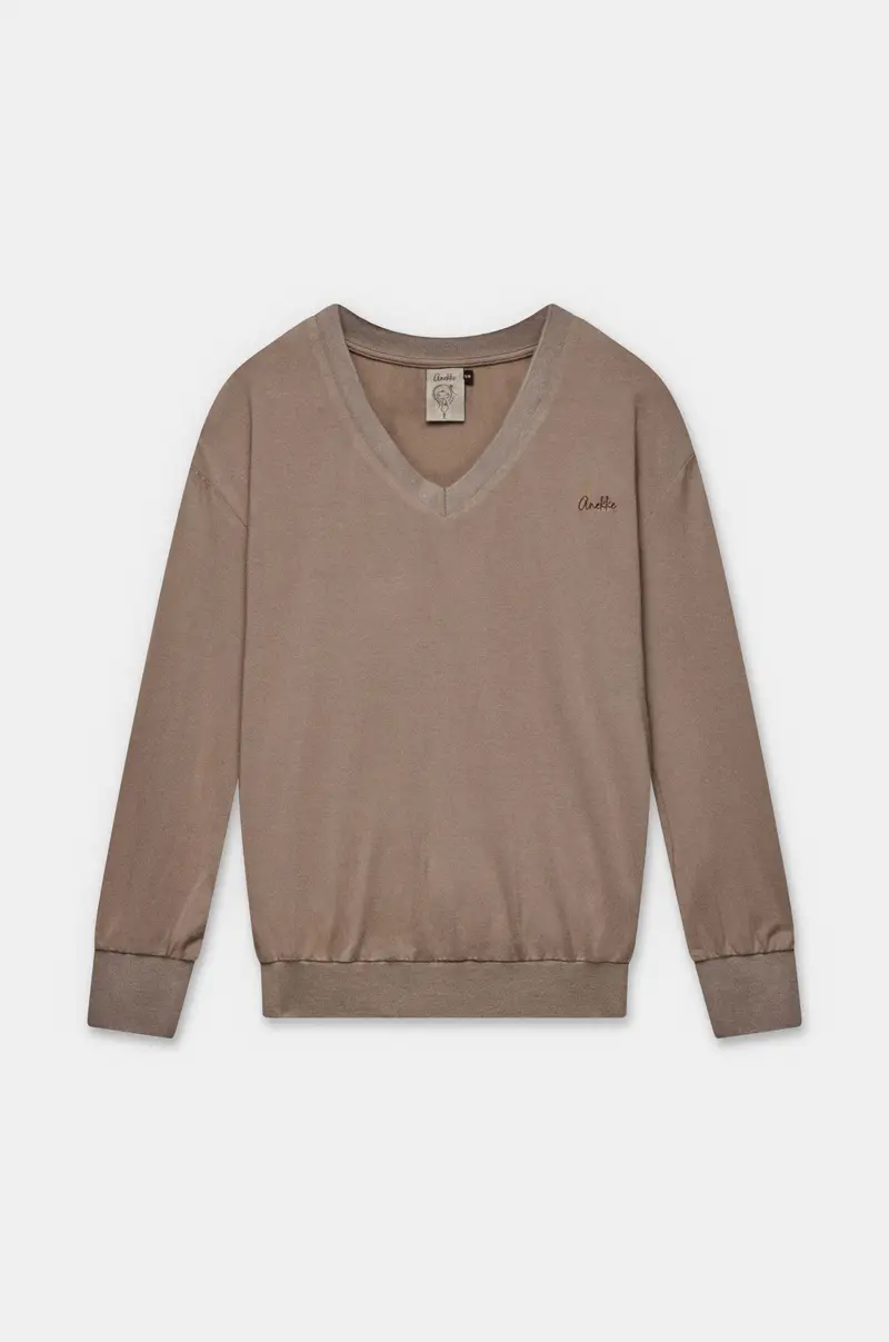 Camiseta beige de manga larga Tulip