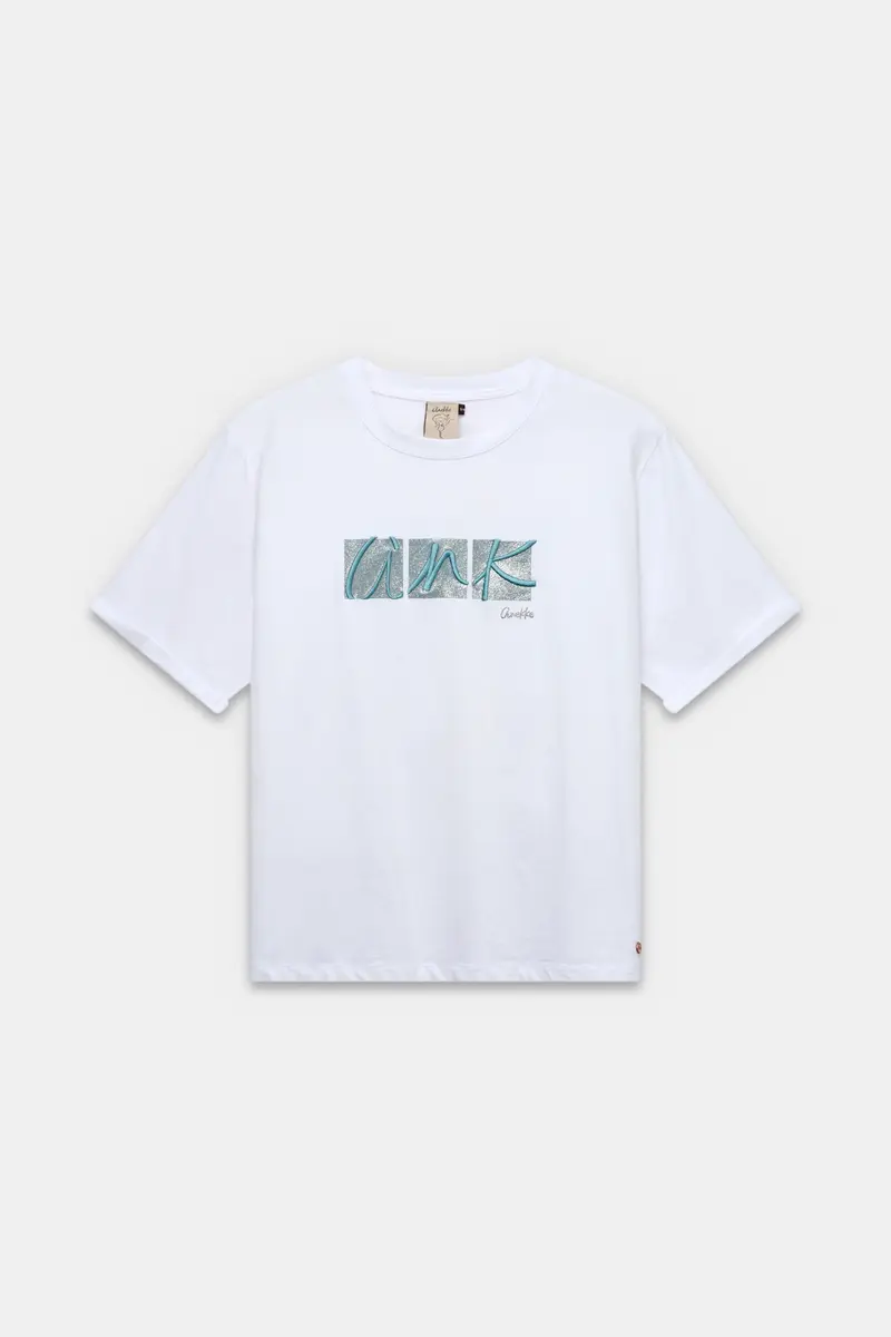 Camiseta de manga corta blanca