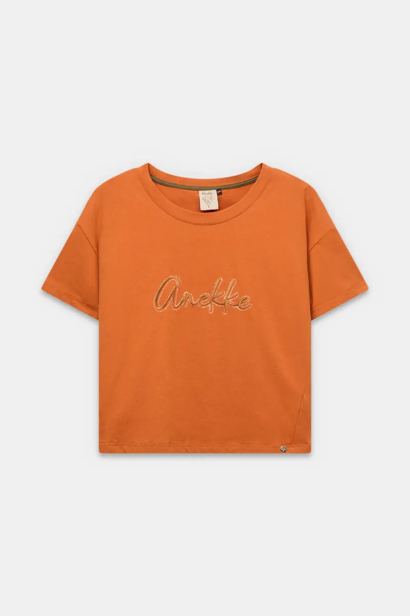 Camiseta de manga corta naranja