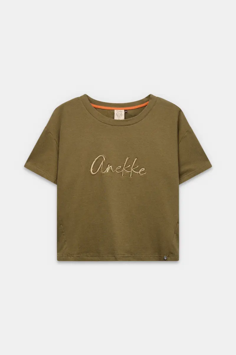 Camiseta de manga corta verde