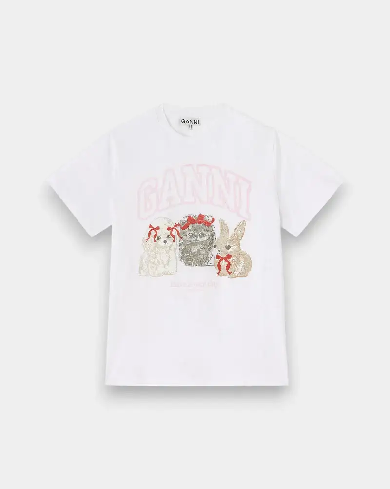 Camiseta Ganni Cute Animals