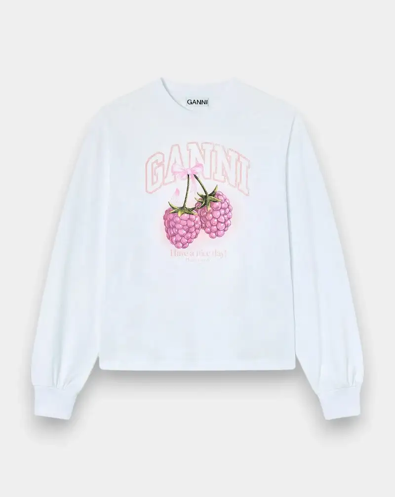 Camiseta Ganni Raspberry