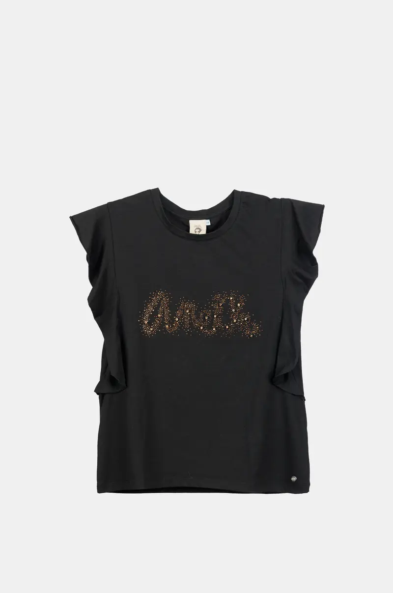 Camiseta manga corta con brillo Anekke