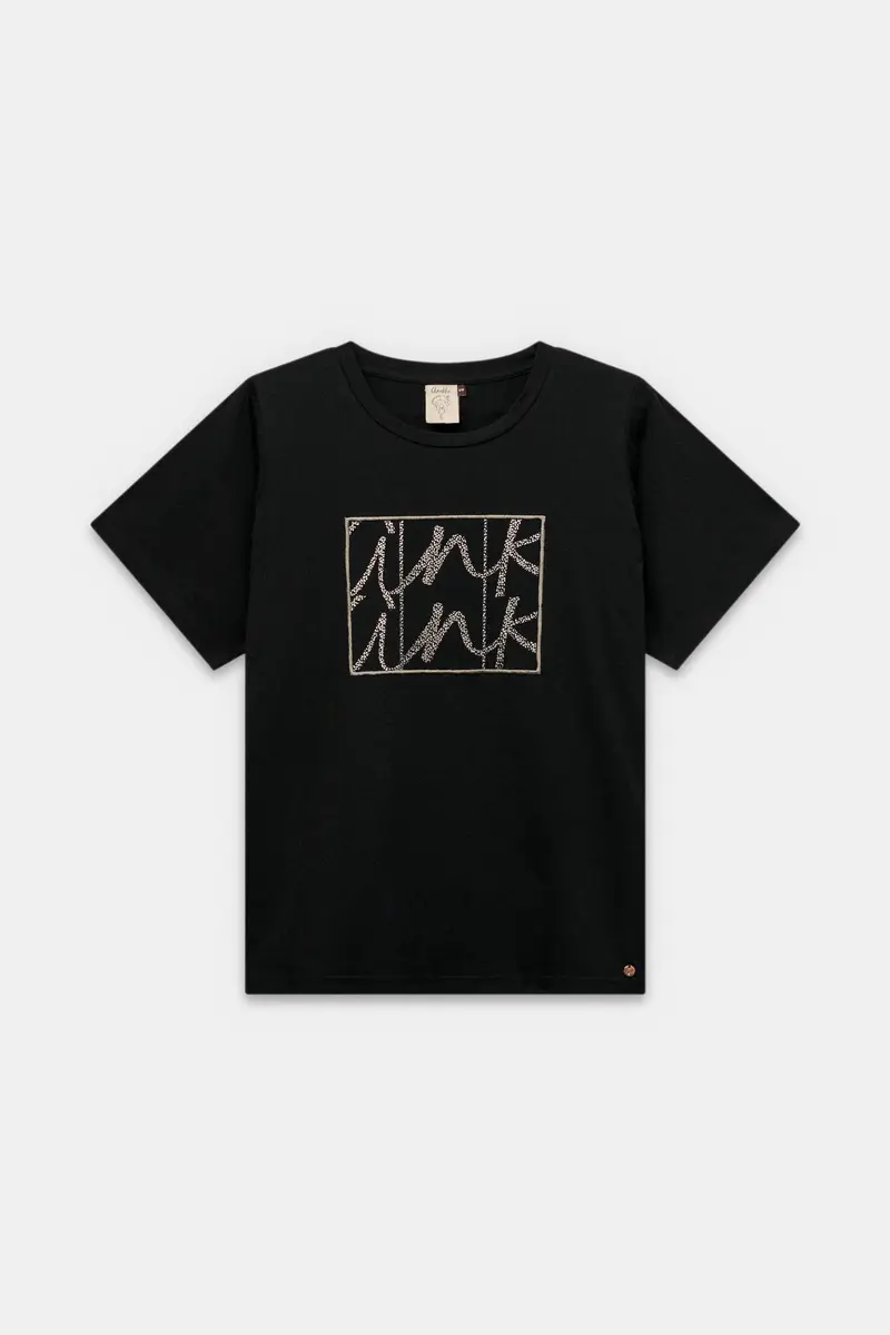 Camiseta negra de manga corta