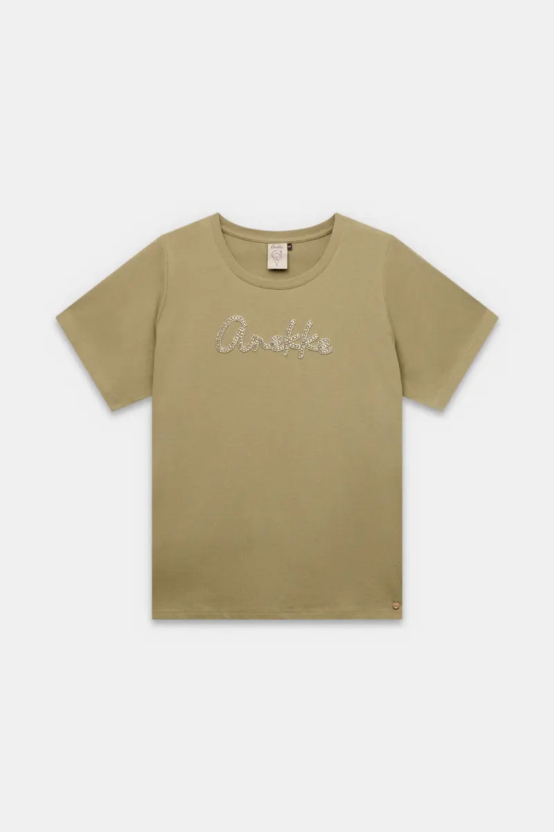 Camiseta verde con logo