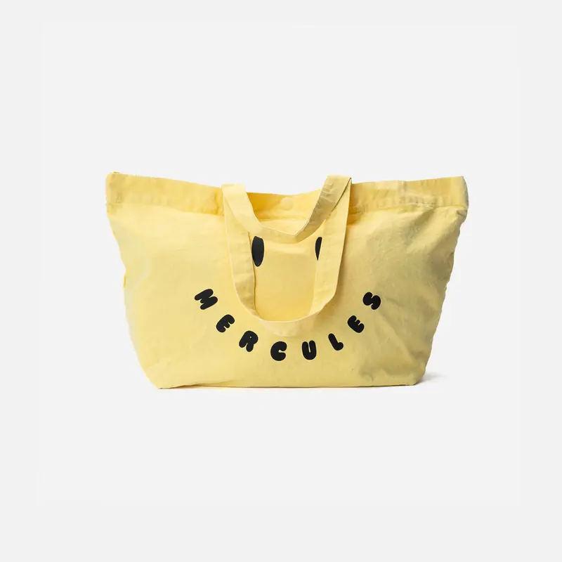 Canvas tote Smiley amarillo