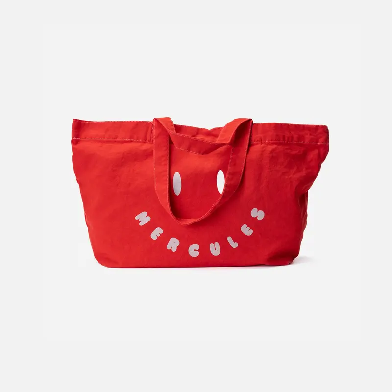 Canvas tote Smiley rojo