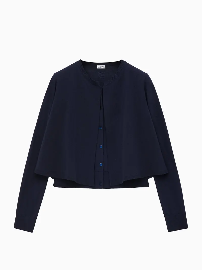 Cape effect cardigan