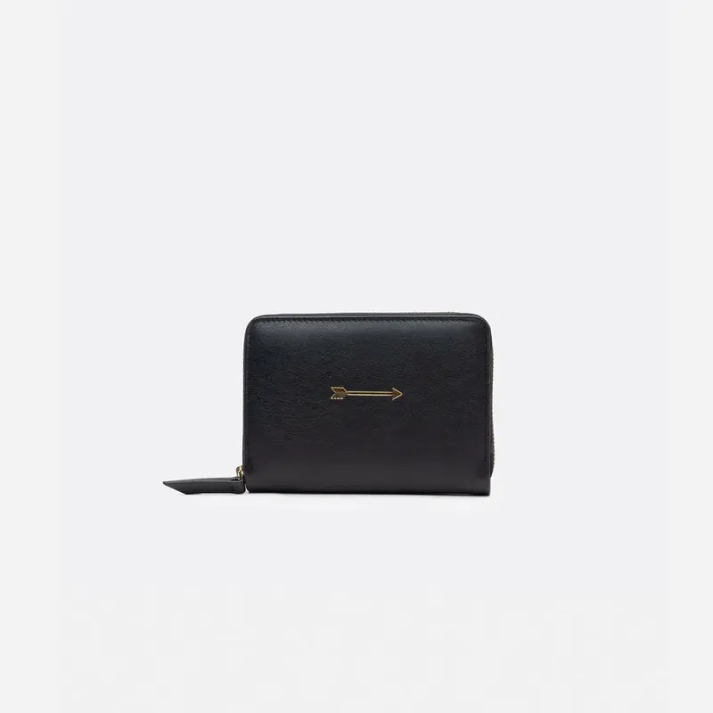 Cartera Continental Zip Negro