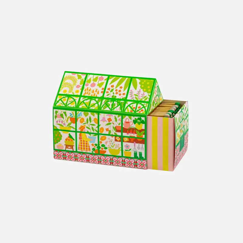Cerillas casita Greenhouse