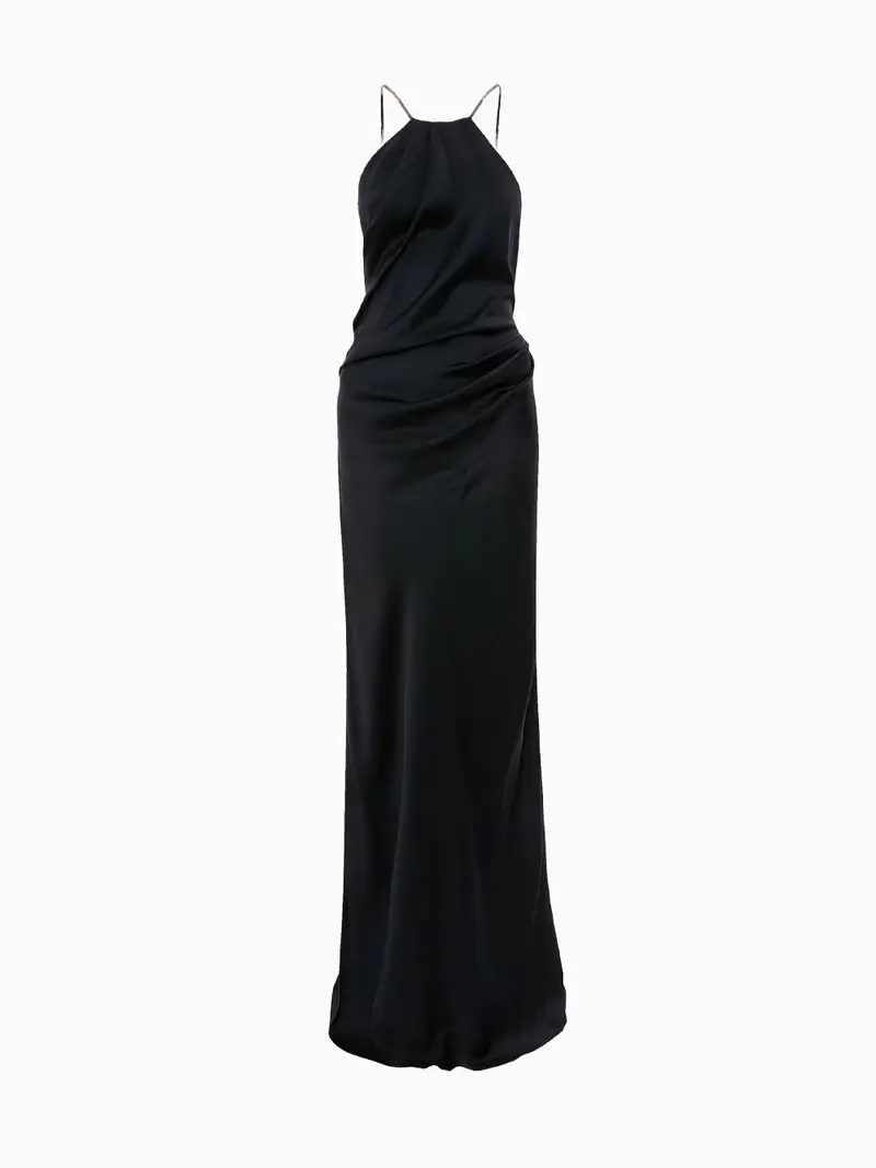 Chain halter dress