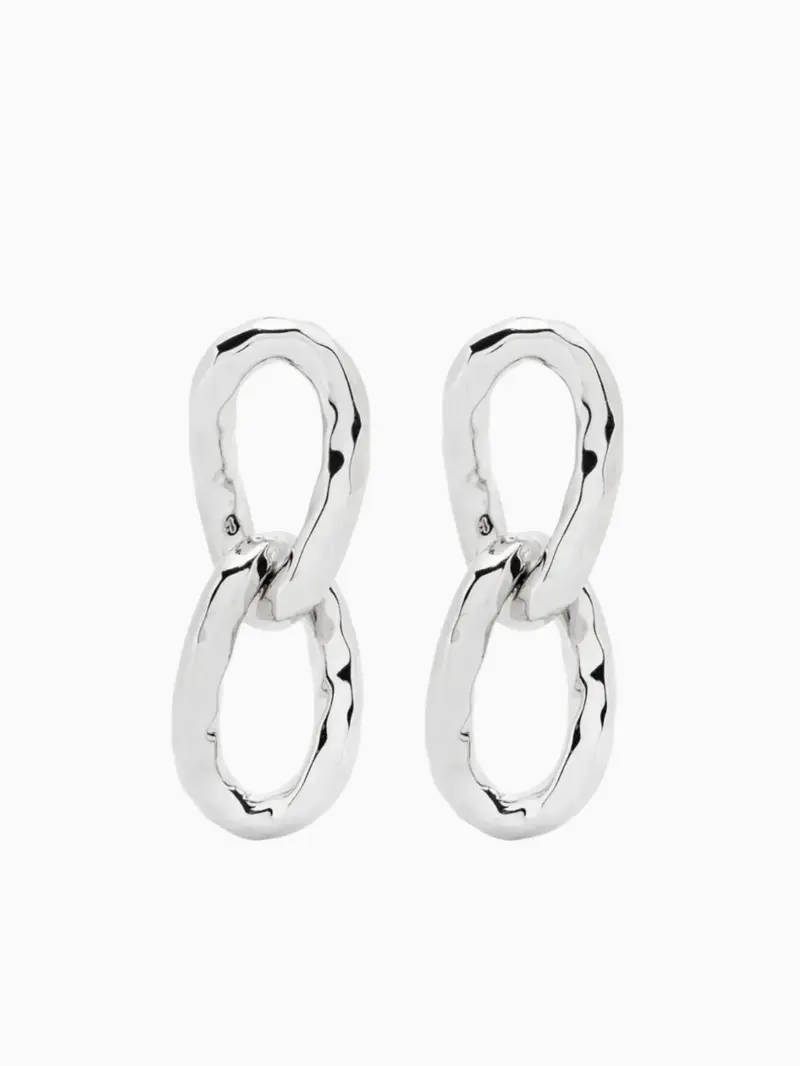 Chain-link earrings