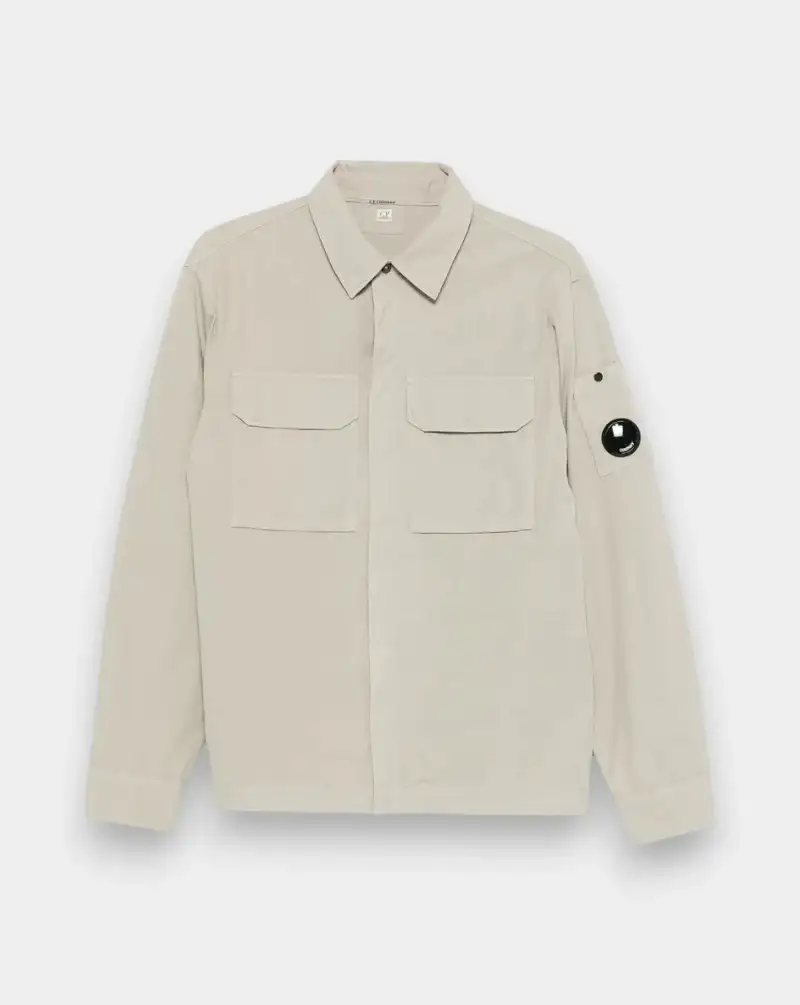 Chaqueta C.P. Company Organic Gabardine Zipped Lens Overshirt