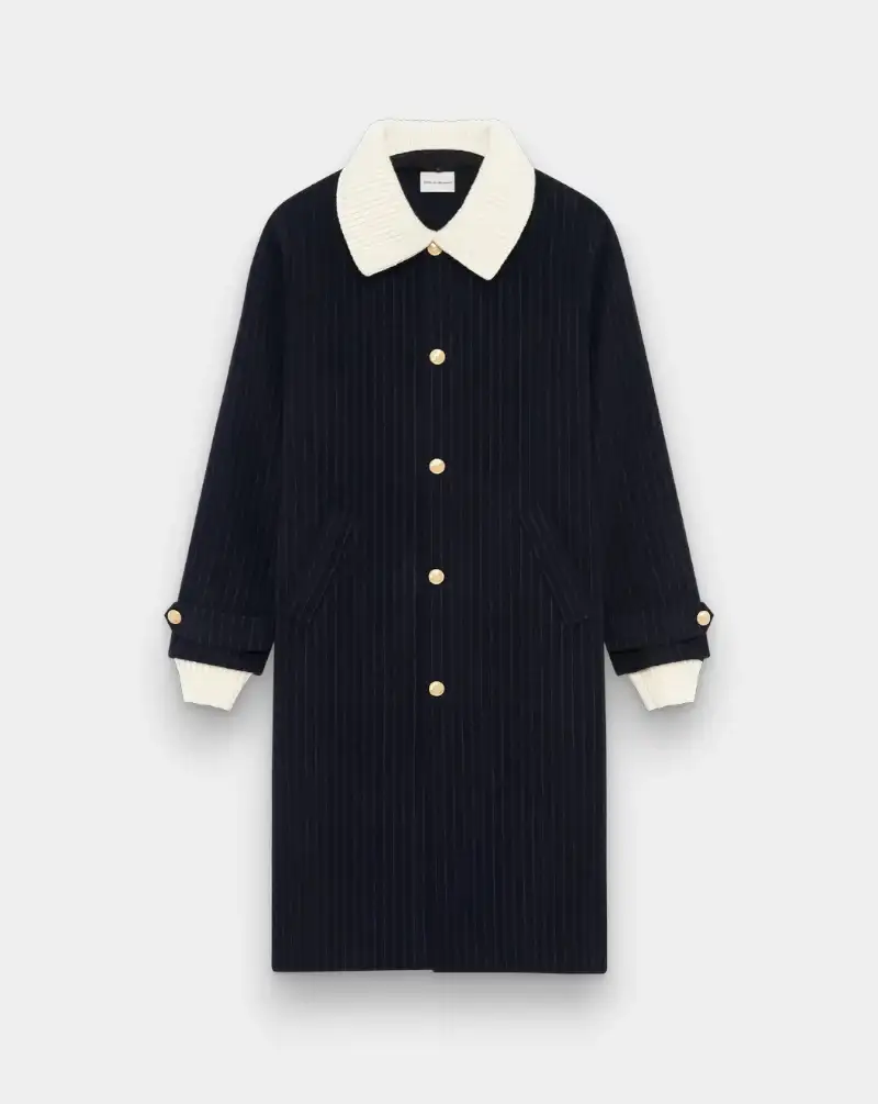Chaqueta Drole de Monsieur Le Manteau Pinstripes