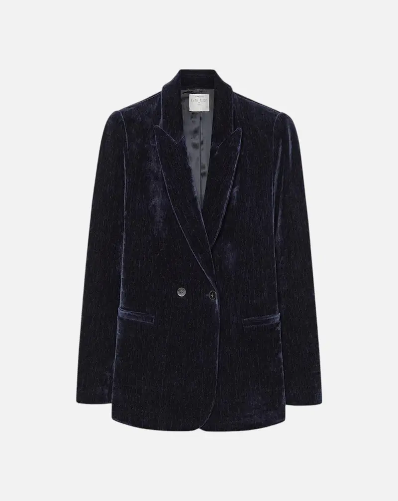Chaqueta Forte Forte Double Twill Velvet Double-Breasted Blazer