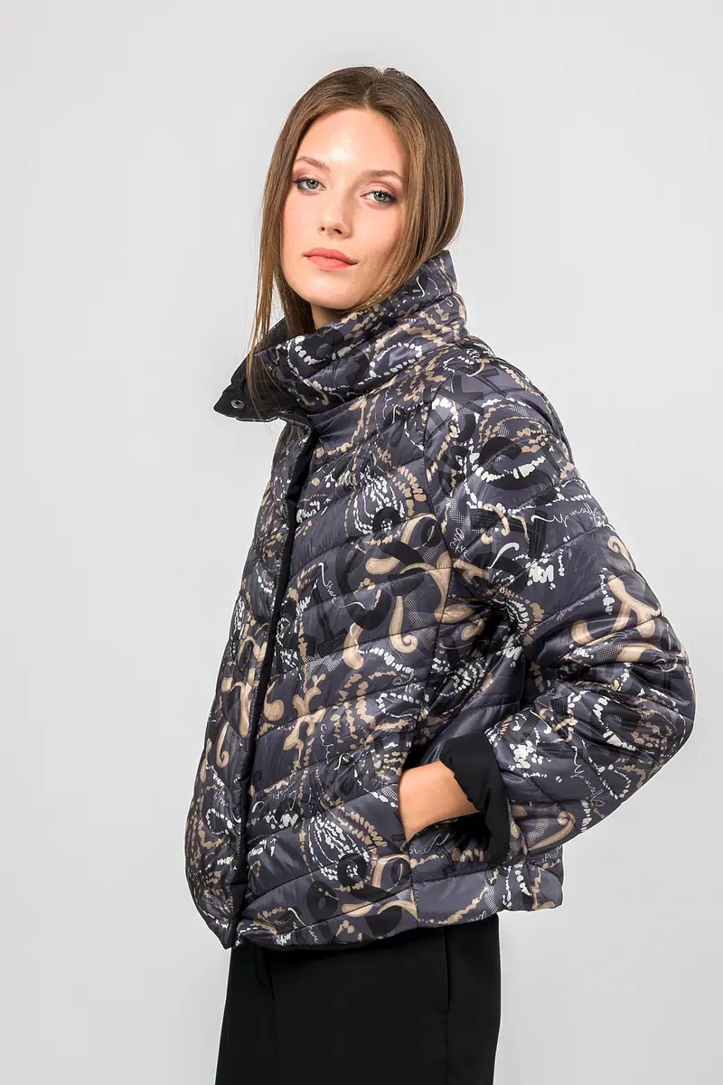 Chaqueta reversible gris