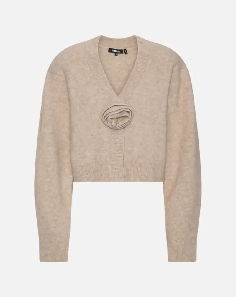 Chaqueta Rotate Knit Flower Cardigan