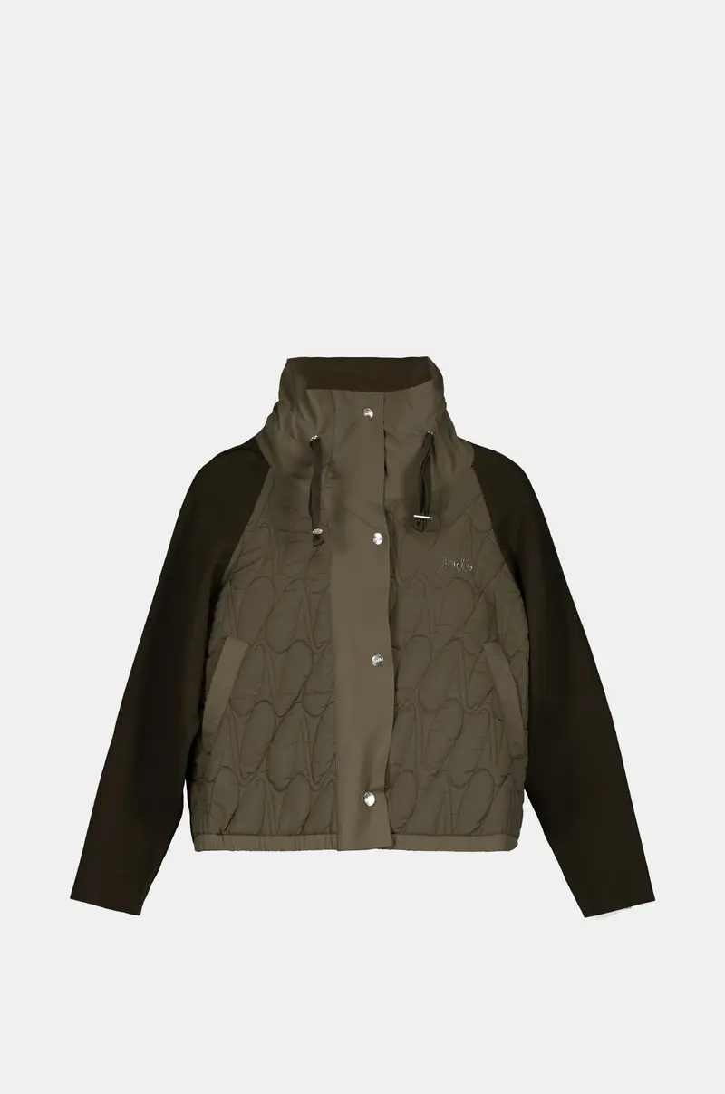 Chaqueta verde acolchada